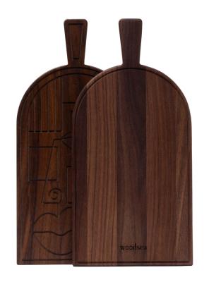 Woodsea Mask Walnut - Walnoothouten Mask snij- en serveerplank 38x19 cm 1208971561