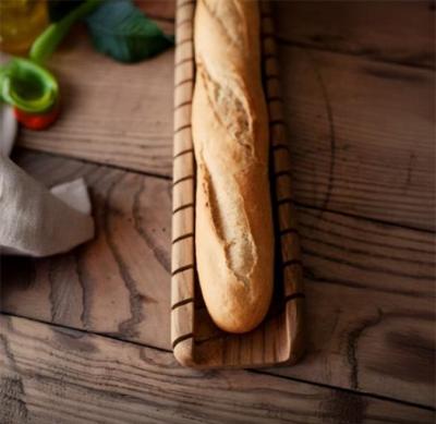 Woodsea Boardette - Essenhouten Frans stokbrood snij- en serveerplank 64x10 cm 1208971570