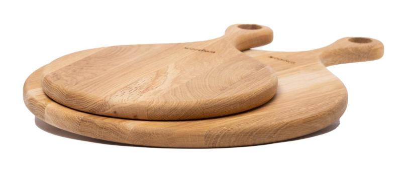 Woodsea Native S - Eikenhouten Pizzaplank Rond Ø25x2 cm 1208971611