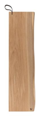 Woodsea Serving L - Eikenhouten Serveerplank 70x17 cm met lederen handvat 1208971616