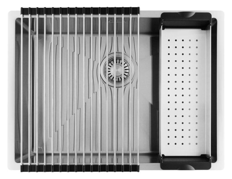 Pure.Sink Luxion RVS spoelbak 55x40 cm onderbouw, vlakinbouw en opbouw PLX5540-02