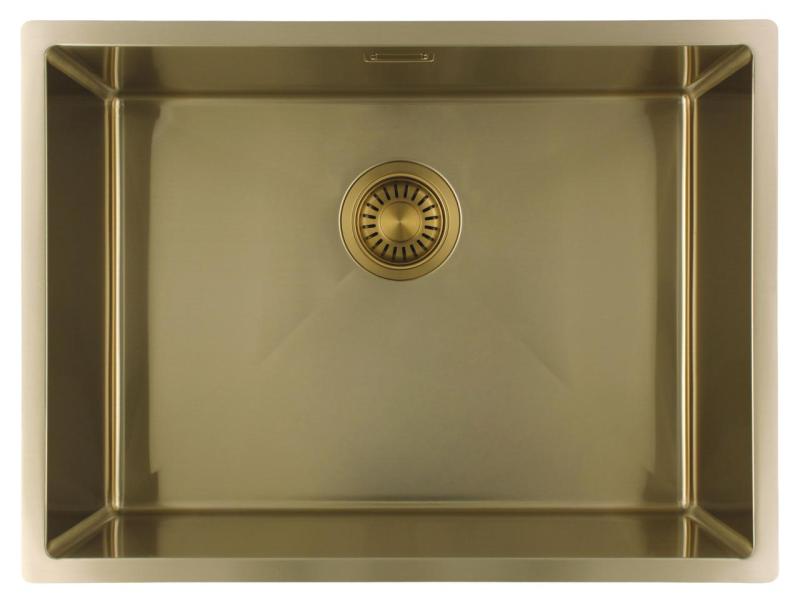 Pure.Sink Luxion Gouden spoelbak 55x40 cm onderbouw, vlakinbouw en opbouw PLX5540-60