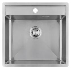 Pure.Sink Luxion RVS spoelbak 51x50 cm Tapwing met kraangatbank PLX5150T-02