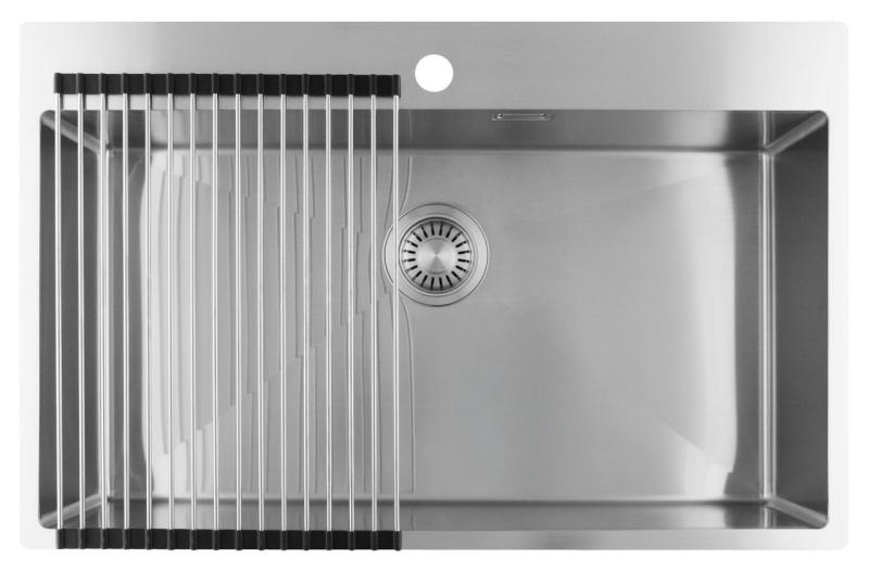 Pure.Sink Luxion Grote RVS spoelbak 78x50 cm Tapwing met kraangatbank PLX7850T-02