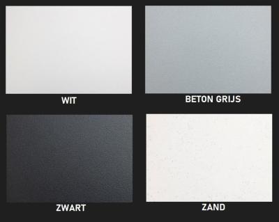 Ausmann Fibre zwarte spoelbak 50x40cm onderbouw, opbouw en vlakbouw met automatische zwarte plug 1208971856