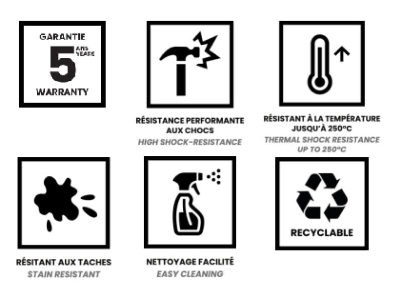 Ausmann Fibre zwart grote spoelbak 70x40cm onderbouw, opbouw en vlakbouw met automatische rvs plug 1208971861