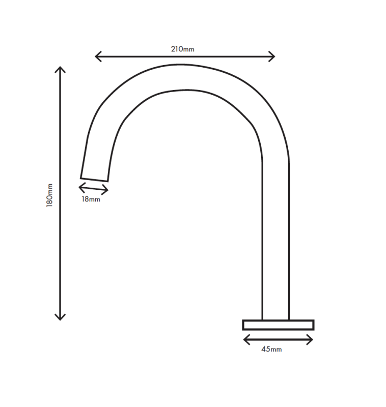 MURO TUA 2-gats wastafelkraan chroom met ronde uitloop 1208972104