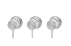 MURO TUA muur inbouw mengkraan met 2 stopkranen chroom M1.B34.R.CR