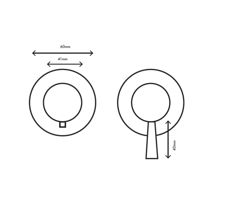 MURO TUA inbouw douchethermostaat kraan met 3 uitgangen chroom M1.B33T.R.CR