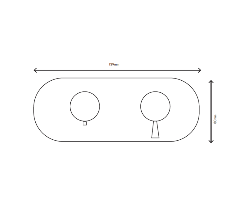 MURO TUA inbouw douchethermostaat kraan met 3 uitgangen chroom M1.B33T.S.CR