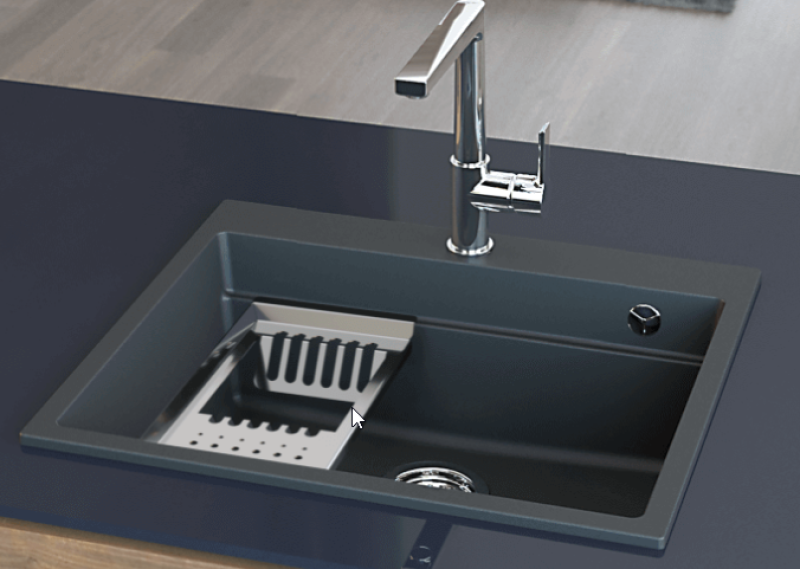 Massimo Accessoire Plate Tray Zwart Mat 366x176x63mm