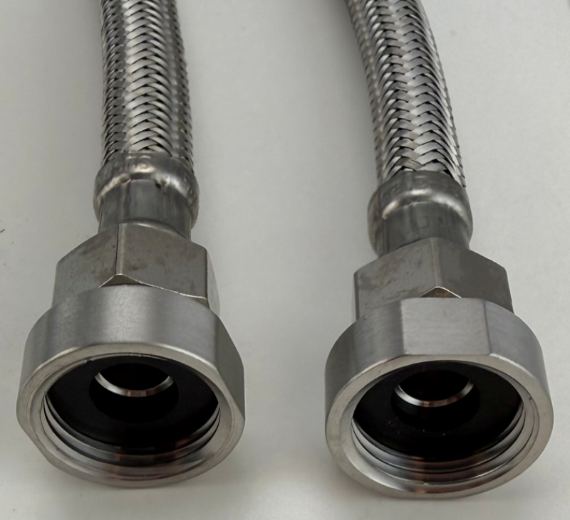 Pure.Sink Verloopnippel RVS van 3/8 buitenmaat (male) naar 1/2 binnenmaat (female) Set van 2 stuks PS3812-00