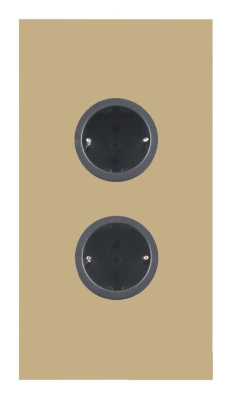 Indux Corner Еnergiezuil met 2 Stopcontacten Randaarde Goud 1208972283