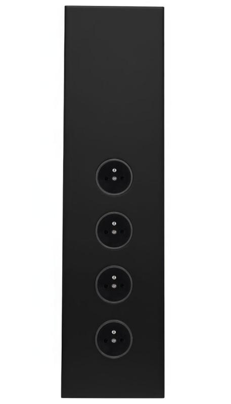 Indux Corner Еnergiezuil met 4 stopcontacten Penaarde Zwart 1208972309