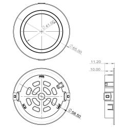 Indux Luma kleine inbouw keuken LED Spot Zwart 1208972322