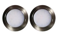 Indux Luma kleine inbouw keuken LED Spot Set 2 Spots met LED-driver RVS-look 1208972371