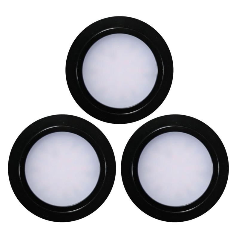Indux Luma kleine inbouw keuken Multi Tone LED Set 3 Spots Zwart 1208972383
