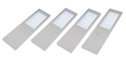 Indux Lino Keuken Opbouw LED Set 4 Spots 4W Met Geïntegreerde Touch-Dim-Schakelaar Aluminium 1208972396