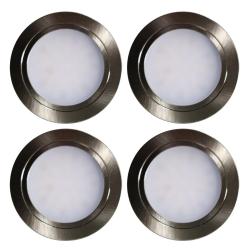 Indux Luma inbouw keuken Multi Tone LED Set 4 Spots RVS-look 1208972402