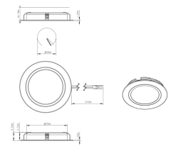 Indux Luma inbouw keuken Multi Tone LED Set 4 Spots Wit 1208972410