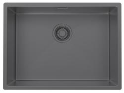 Pure.Sink Luxion Gun metal spoelbak 55x40 cm onderbouw 1208972455