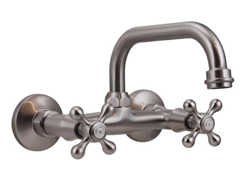 Aquanello Heritage Ascot Klassieke Keuken Muurkraan Boven Uitloop RVS NB-4110-HA