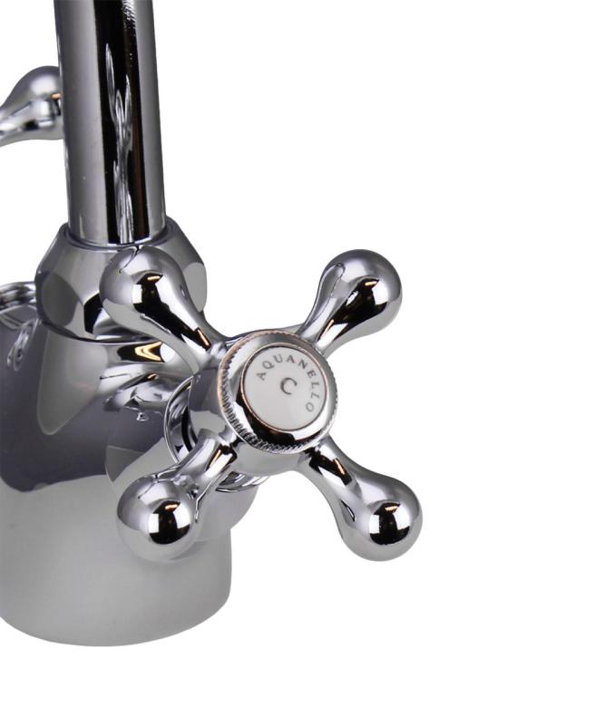 Aquanello Heritage Ascot Klassieke Keuken Nostalgische Keukenkraan Chroom CR-4004-HA