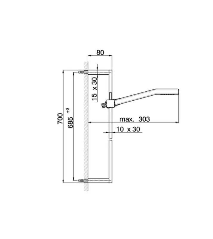 Cisal Cubic Handdoucheset Chroom DS01004021