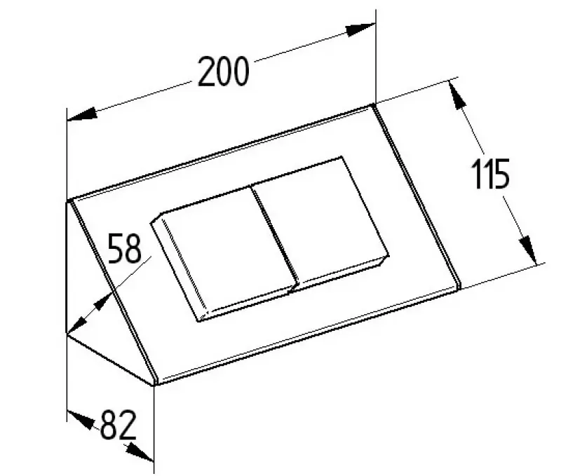 Contactdoos met 2 stopcontacten voorzien van klapdeksels randaarde ST3900ST