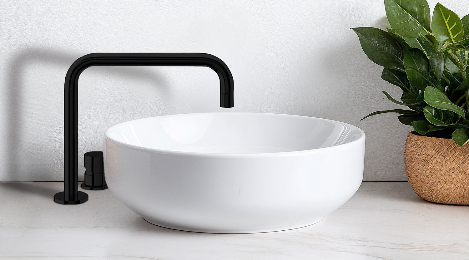 Zwarte Wastafelkraan