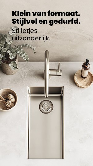 Pure.Sink Exclusivo kleine RVS spoelbak 18x40 cm